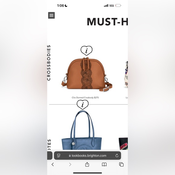 NWT Brighton Clio Domed Cross Body Toffee - Picture 4 of 11